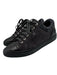 Chanel Shoe Size 39.5 Charcoal Gray & Black Leather Low Top Box Inc. Sneakers Charcoal Gray & Black / 39.5