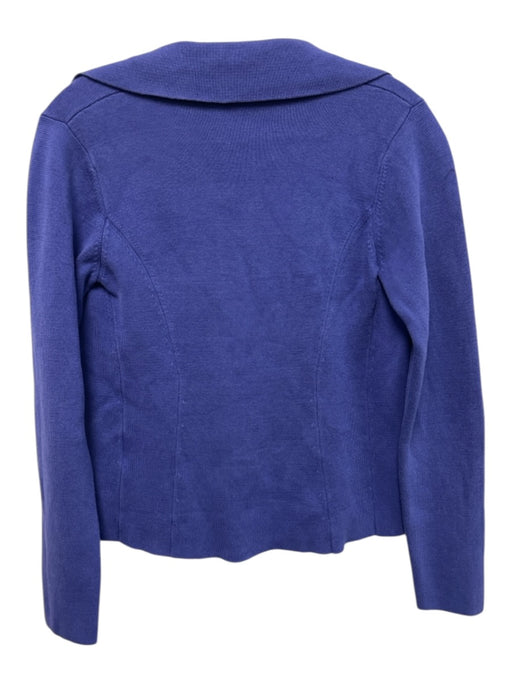 Eileen Fisher Size PS Dark Blue Silk & Cotton Long Sleeve Cardigan Sweater Dark Blue / PS