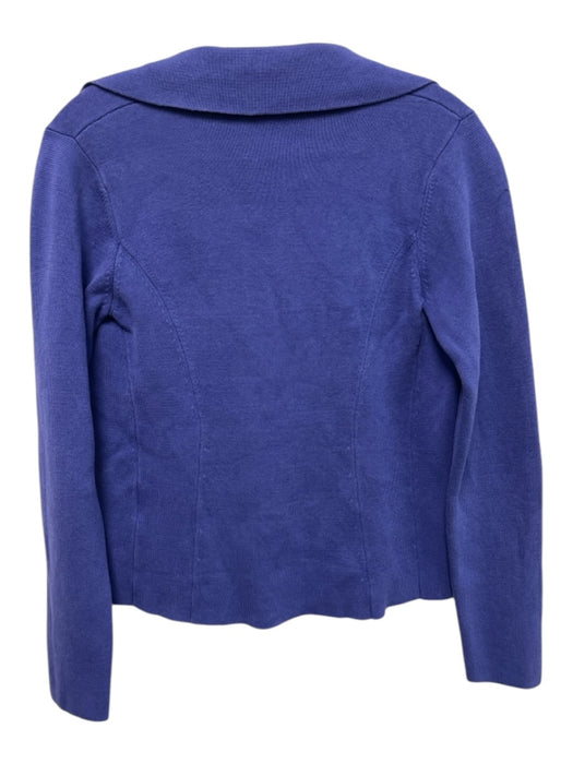 Eileen Fisher Size PS Dark Blue Silk & Cotton Long Sleeve Cardigan Sweater Dark Blue / PS