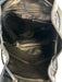 Perlina Black Leather Magnetic Flap Drawstring Closure Zipper Detail Bag Black / M