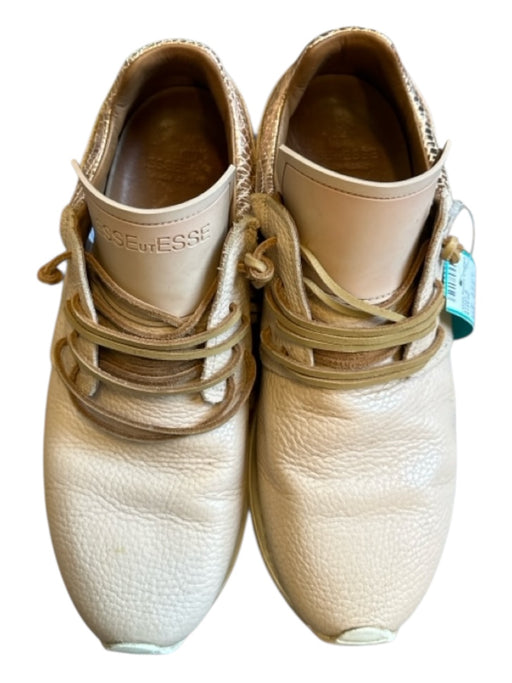Esse Ut Esse Shoe Size 39 Blush & Rose Gold Leather Fringe Athletic Sneakers Blush & Rose Gold / 39