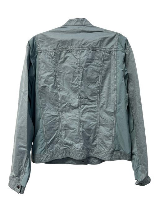 Kuhl Size Large Light Teal Cotton Blend Utility Long Sleeve Snap Closure Jacket Light Teal / Large