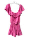 Amanda Up Richard Size XS Pink Polyester Polyester Scoop Neck Mini Dress Pink / XS
