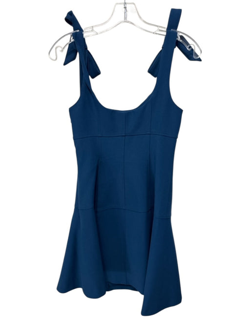 5a7 Cinq a Sept Size 2 Dark Blue Polyester Blend Sleeveless Shoulder Tie Dress Dark Blue / 2