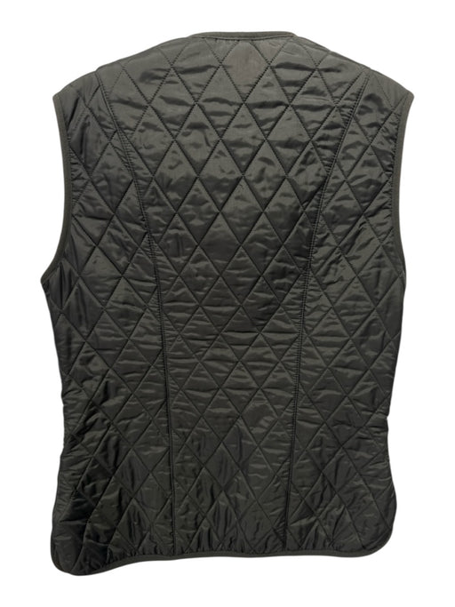 Barbour Size 6 Olive Green Quilted Fleece Lined Zip Up Vest Olive Green / 6