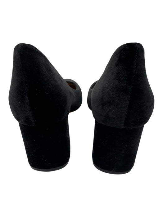 French Sole NY / FS/NY Shoe Size 6 Black textile upper Velvet Round Toe Pumps Black / 6