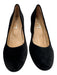 French Sole NY / FS/NY Shoe Size 6 Black textile upper Velvet Round Toe Pumps Black / 6