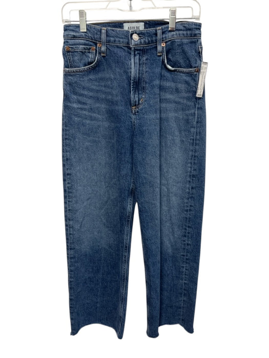 Agolde Size 26 Medium Wash Cotton Blend Denim High Rise Button & Zip Fly Jeans Medium Wash / 26