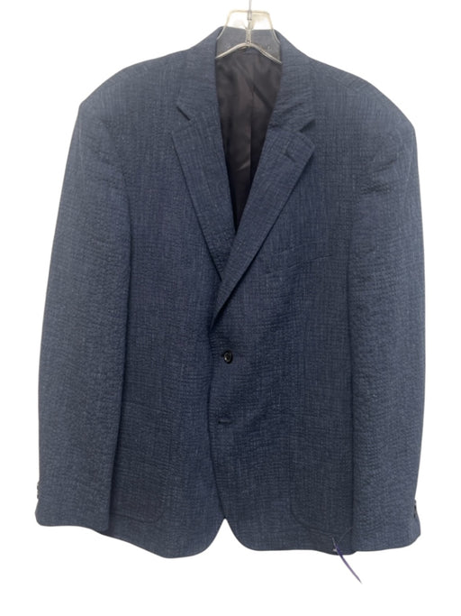 Billy Reid Blue Cotton Blend Solid 2 Button Men's Blazer Blue / 44r