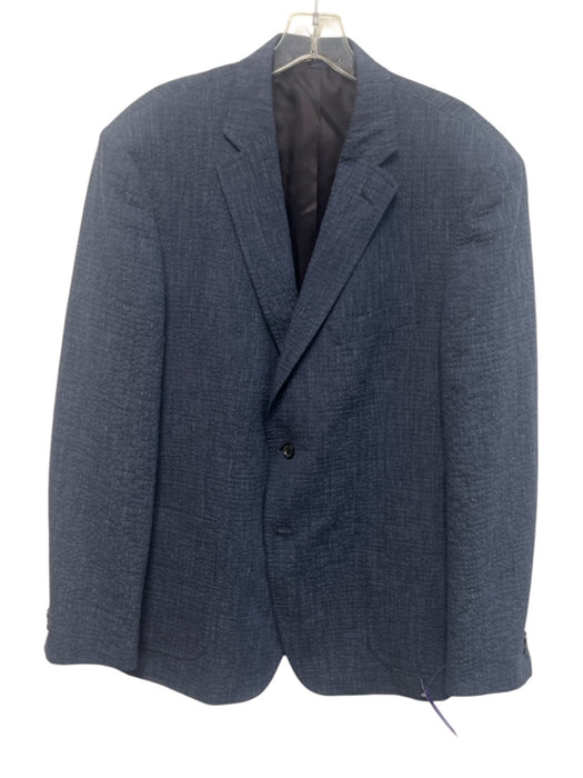 Billy Reid Blue Cotton Blend Solid 2 Button Men's Blazer Blue / 44r