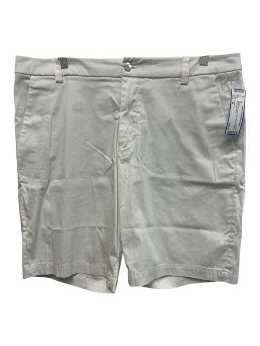 Lululemon Size 34 White Synthetic Solid Khakis Men's Shorts White / 34