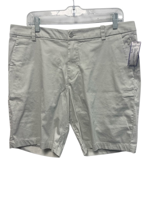 Lululemon Size Est 34 Light Beige Synthetic Solid Athletic Khakis Men's Shorts Light Beige / Est 34