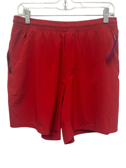 Lululemon Size Est L Red Synthetic Solid Athletic Men's Shorts Red / Est L