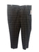 Billy Reid Size 36 Gray & Orange Polyester Blend Plaid Dress Men's Pants Gray & Orange / 36