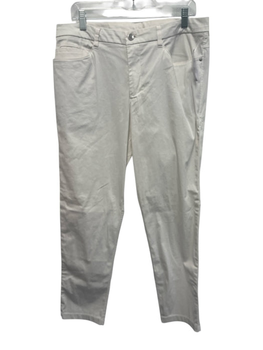 Lululemon Size 34 White Synthetic Solid Athletic Slim Men's Pants White / 34