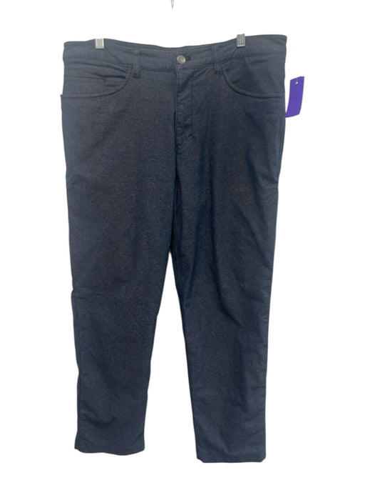 Lululemon Size 34 Blue Synthetic Solid Khaki Athleisure Men's Pants Blue / 34