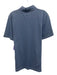 Billy Reid NWT Size L Light blue Cotton Solid Polo Men's Short Sleeve Light blue / L
