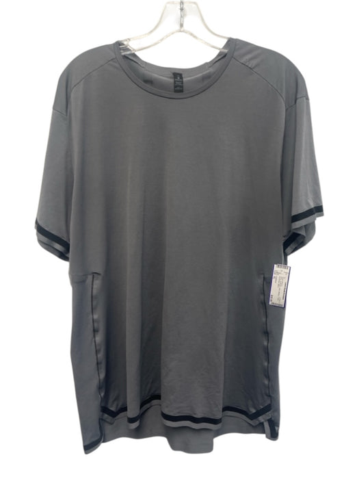 Lululemon Size XL Gray Synthetic Solid Athletic T Shirt Men's Short Sleeve Gray / XL