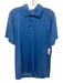 Lululemon Size Est L Blue Synthetic Heathered Athletic Polo Men's Short Sleeve Blue / Est L