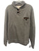 Billy Reid Size L Gray Cotton Solid Shawl collar Sweatshirt Long Sleeve Shirt Gray / L