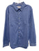Ministry of Supply Size XL Blue & White Synthetic Grid Men's Long Sleeve Shirt Blue & White / XL