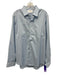 Ministry of Supply Size L Light Blue & White Synthetic Grid Long Sleeve Shirt Light Blue & White / L