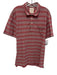 Billy Reid Size XL Red Cotton Striped Front Pocket Polo Men's Short Sleeve Red / XL