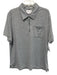 Ministry of Supply Size XL Gray Cotton Blend Heathered Polo Men's Short Sleeve Gray / XL