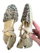 Stuart Weitzman Shoe Size 8 Brown & Tan Canvas Ankle Tie Espadrille Sandals Brown & Tan / 8