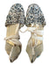Stuart Weitzman Shoe Size 8 Brown & Tan Canvas Ankle Tie Espadrille Sandals Brown & Tan / 8