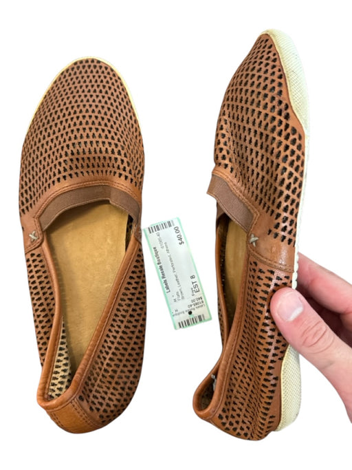 Frye Shoe Size EST 8 Brown Leather Perforated Flats Brown / EST 8