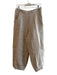 Bryn Walker Size S Beige Linen Elastic Waist Button Detail Side Pocket Pants Beige / S