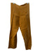 Bryn Walker Size M Burnt Yellow Linen Wide Leg Elastic Waist Seam Detail Pants Burnt Yellow / M
