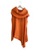 Bryn Walker Size M Orange Linen Drape Knee Length Sleeveless Cowl Neck Dress Orange / M