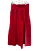 Bryn Walker Size S Red Linen Wide Leg Flowy High Rise Elastic Waist Pants Red / S