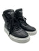 Prada Shoe Size est 9 Black & White Leather High Top Dustbag Inc. Sneakers Black & White / est 9