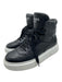 Prada Shoe Size est 9 Black & White Leather High Top Dustbag Inc. Sneakers Black & White / est 9