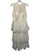 Jonathan Simkhai Size 4 Ivory Polyester Tulle Midi Sleeveless Dress Ivory / 4