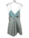 Alice + Olivia Size 10 Blue, White, Green Polyester Sleeveless Floral Mini Dress Blue, White, Green / 10