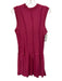 Daily Practice Size S Magenta Pink Cotton Ribbed Sleeveless Seam Detail Dress Magenta Pink / S