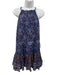 Free People Size S Navy, Blue, Purple Cotton Sleeveless Floral high neck Dress Navy, Blue, Purple / S