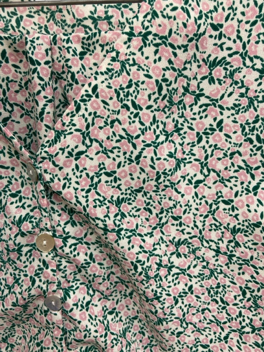 Show Me Your Mumu Size S/M Pink, Green, White Polyester Short Sleeve Skirt Set Pink, Green, White / S/M