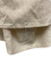 En Saison Size M Cream White & Blue Cotton & Linen Spaghetti Strap Tie Back Top Cream White & Blue / M