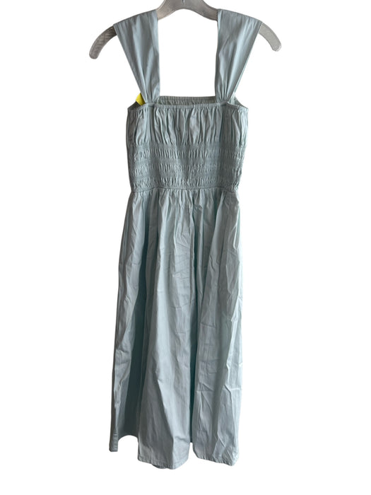Chelsea 28 Size S Pale Mint Cotton Square Neck Shirred Bodice Sleeveless Dress Pale Mint / S