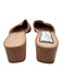 Loeffler Randall Shoe Size 8B Pink Leather Mule Round square toe Suede Shoes Pink / 8B