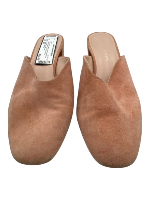 Loeffler Randall Shoe Size 8B Pink Leather Mule Round square toe Suede Shoes Pink / 8B