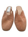 Loeffler Randall Shoe Size 8B Pink Leather Mule Round square toe Suede Shoes Pink / 8B