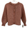 La maille sezane Size S Pink Alpaca Blend Button Front Knit Round Neck Sweater Pink / S