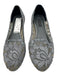 Dolce & Gabbana Shoe Size 37 Grey Blue Textile Lace Slip On Flats Shoes Grey Blue / 37