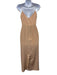 Zimmermann Size 2 nude No Fabric Tag V Neck Zip Back Back Slit Dress nude / 2